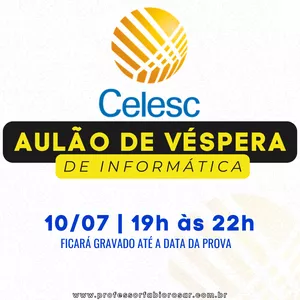 Imagem de capa para o Evento online 🚀 Prepare-se para Conquistar seu Lugar na CELESC!&nbsp;🚀