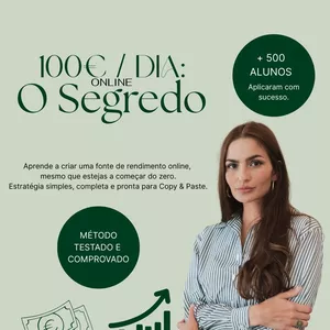 Imagem de capa para o Ebook 100€/dia online: O Segredo