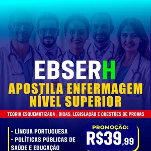 Imagem do curso APOSTILA NÍVEL SUPERIOR ENFERMAGEM EBSERH 2025