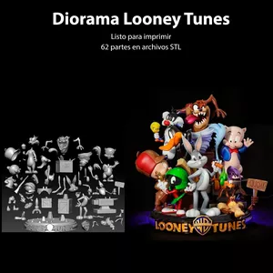 Imagen de portada para Curso online Diorama STL Looney Tunes