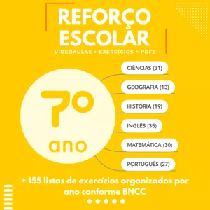 Imagem do curso Reforço Escolar 7º Ano Online