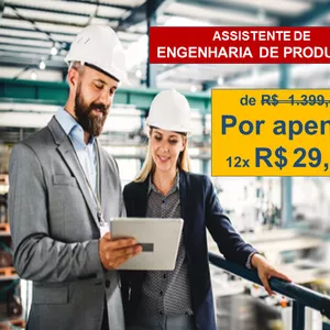 Imagem de capa para o Curso online ASSISTENTE DE ENGENHARIA DE PRODUÇÃO
