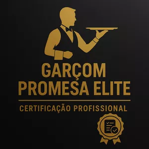 Imagem de Garçom ProMesa Elite – Certificação Profissional  criado por Curso Completo Com Certificado na hotmart