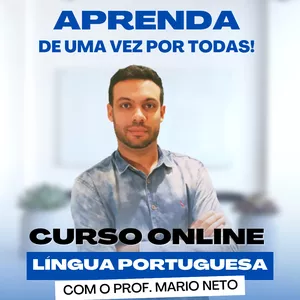 Imagem de capa para o Curso online CURSO DE LÍNGUA PORTUGUESA (Prof. Mario Neto)