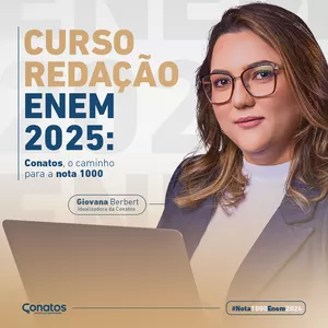 Imagem de capa para o Curso online Curso Redação Enem 2025 - Professora Giovana Berbert