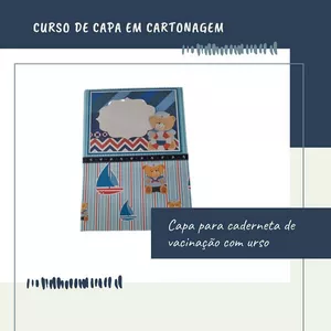 Imagem de capa para o Curso online Curso capa para caderneta de vacinação com urso
