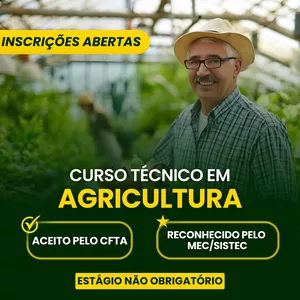 Imagem de capa para o Curso online Curso Técnico em Agricultura EAD