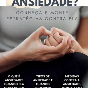 Imagem de capa para o Ebook TENHO ANSIEDADE? Conheça e monte estratégias contra ela