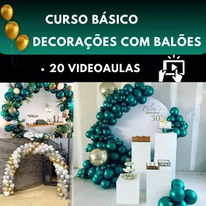 Imagem de capa para o Curso online CURSO BUBBLE TOP( decorações com balões)