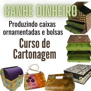 Imagem de capa para o Ebook Curso de Cartonagem