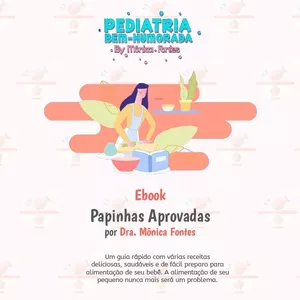 Imagem de capa para o Ebook Papinhas Aprovadas por Drª Mônica Fontes