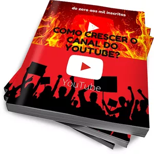 Imagem de capa para o Ebook COMO CRESCER O CANAL  DO  YOUTUBE?