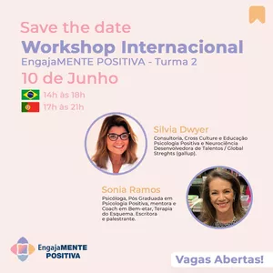 Imagem de capa para o Evento online Workshop Internacional EngajaMENTE POSITIVA