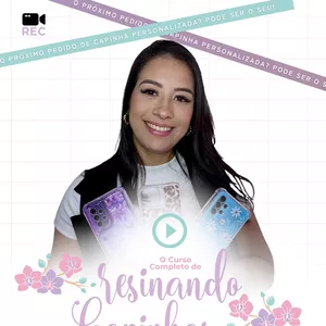 Imagem de capa para o Curso online Resinando Capinhas de celular