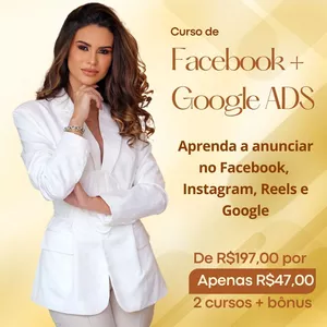 Imagem de capa para o Curso online Curso de FACEBOOK ADS e GOOGLE ADS
