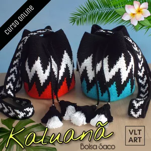 Imagem de capa para o Curso online Bolsa Saco em Crochê "KALUANÃ"