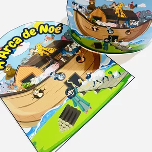 Imagem de capa para o Ebook 🕊️✨ A Arca de Noé - Luva Interativa + Coroa Arco-Íris!