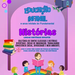 Imagem de capa para o Ebook Histórias Educação Infantil - Volume 1