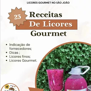 Imagem de capa para o Ebook Licores Gourmet 