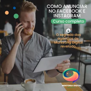 Imagem de capa para o Curso online Como anunciar no Facebook e Instagram - Curso Completo