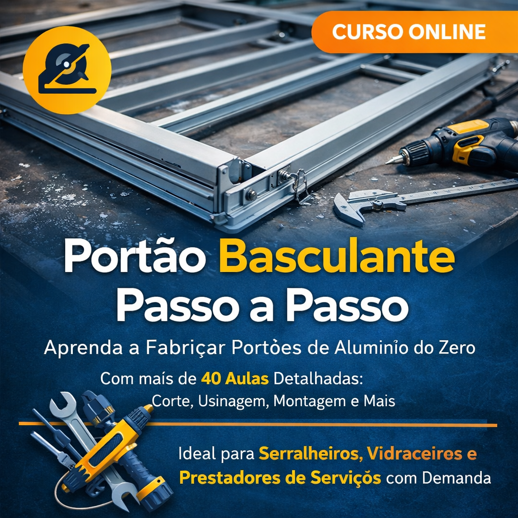 Imagem do curso Portão Basculante Passo a Passo