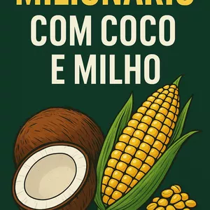 Imagem de capa para o Ebook Milionário com coco e milho
