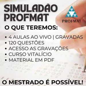 Imagem do curso SIMULADÃO PROFMAT