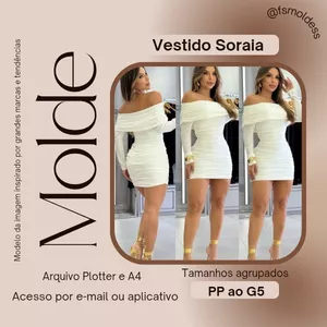 Imagem de capa para o Ebook Molde vestido Soraia 