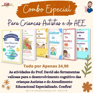 Imagem de capa para o Ebook COMBO ESPECIAL PARA CRIANÇAS AUTISTAS