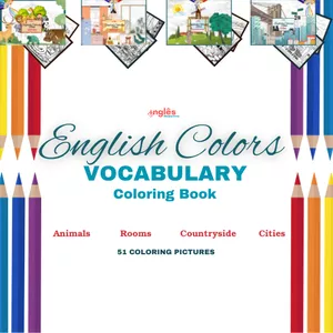 Imagen de portada para Ebook (ES) English Coloring Book - Vocabulary