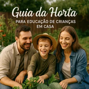 GUIA DA HORTA PARA EDUCAÇÃO DE CRIANÇAS EM CASA. por HORTA DA SAÚDE