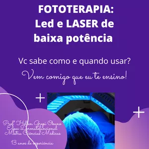 Imagem de capa para o Curso online Fototerapia: LED e LASER de baixa potência 