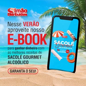Imagem de capa para o Ebook Sacolé Gourmet Alcoólico: 10 receitas para ganhar dinheiro