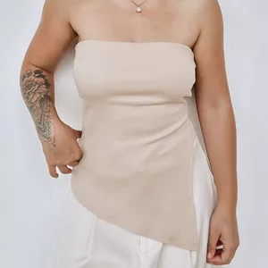 Imagem de capa para o Ebook Blusa Tomara que Caia Assimétrica