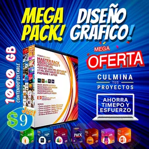 Imagen de portada para Curso online MegaPack Premium de diseño gráfico