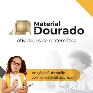 Imagem de capa para o Ebook Material Dourado Atividades de Matemática