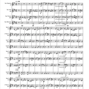 Imagem de capa para o Ebook GREENSLEEVES - PARTITURA PARA QUARTETO DE SAXOFONES