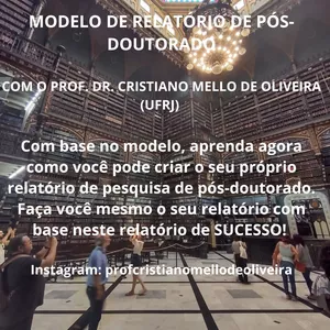 Imagem de capa para o Ebook Modelo de sucesso - relatório de pós-doutorado - criando o seu próprio.   