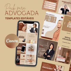 Pack Canva para Advogada