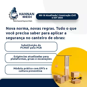 Imagem de capa para o Ebook Treinamento NR-18 Atualizado | Segurança na Indústria da Construção 2025