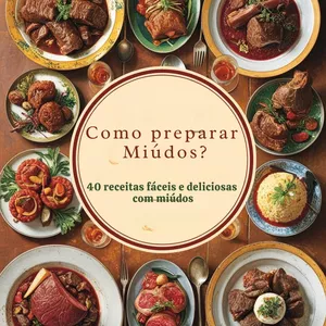 Imagem de capa para o Ebook Como preparar miúdos? 40 receitas com míudos bovinos