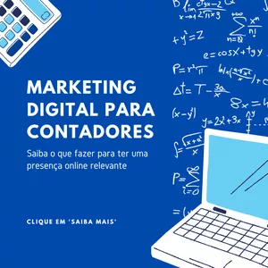 Imagem de capa para o Ebook Marketing digital para contadores 