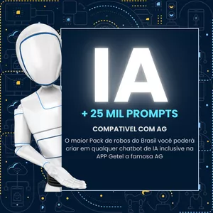 Imagem de capa para o Curso online 25 mil prompts APP GETEL