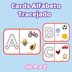 Imagem de capa para o Ebook Alfabeto tracejado para imprimir - Cards para Educação infantil