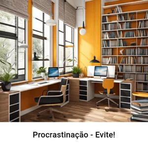 Imagem de capa para o Ebook Procrastinação - Evite!