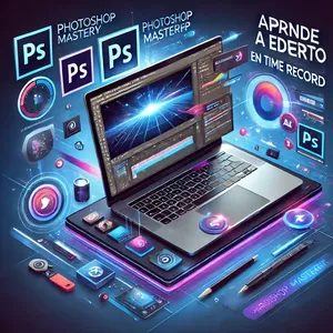 Imagen de portada para Curso online "Photoshop Master: De Novato a Experto en Tiempo Récord"