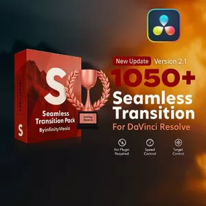 Cover image for Ebook 1050+ Transition Pack - DaVinci Resolve