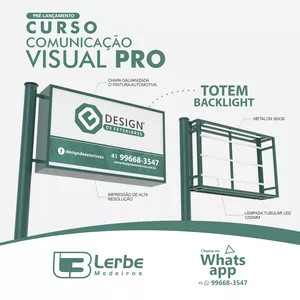 Imagem de capa para o Curso online Comunicação Visual PRO  - Do Projeto à Apresentação Final