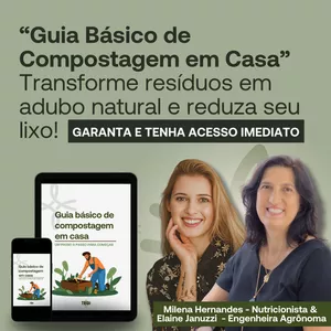 Imagem de capa para o Ebook Guia básico de compostagem em casa