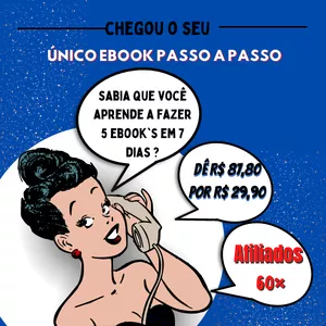 Imagem do curso Como fazer 5 Ebook's em 7 dias 